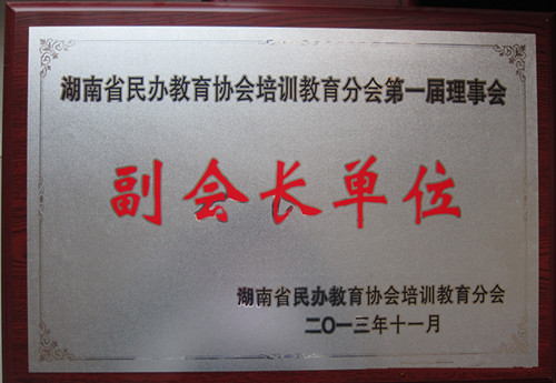 湖南省民办教育协会副会长单位